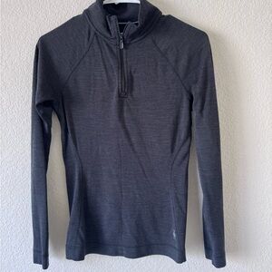 Men's Gray Quarter-Zip Sweater